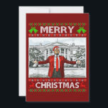 Donald Trump Christmas Funny Santa Hat Red Holiday Card<br><div class="desc">Donald Trump Christmas Funny Santa Hat Red</div>
