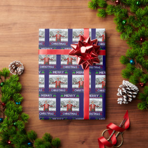 Donald Trump Christmas Funny Santa Hat Wrapping Paper