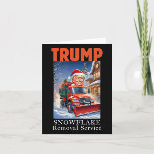 Donald Trump Christmas Funny Snowflake Removal  Card