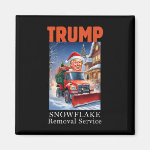 Donald Trump Christmas Funny Snowflake Removal  Magnet