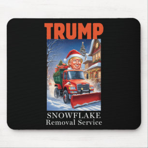 Donald Trump Christmas Funny Snowflake Removal  Mouse Mat