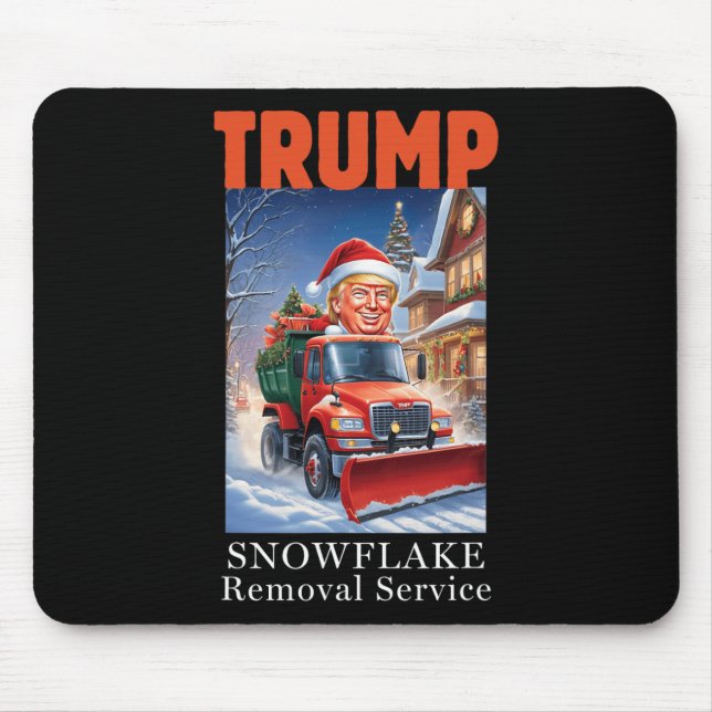 Donald Trump Christmas Funny Snowflake Removal  Mouse Mat (Front)