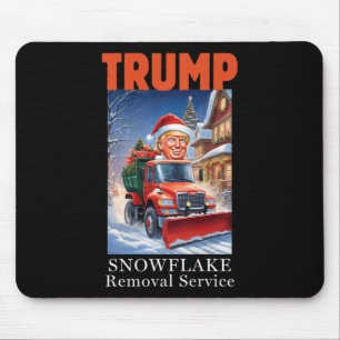 Donald Trump Christmas Funny Snowflake Removal  Mouse Mat