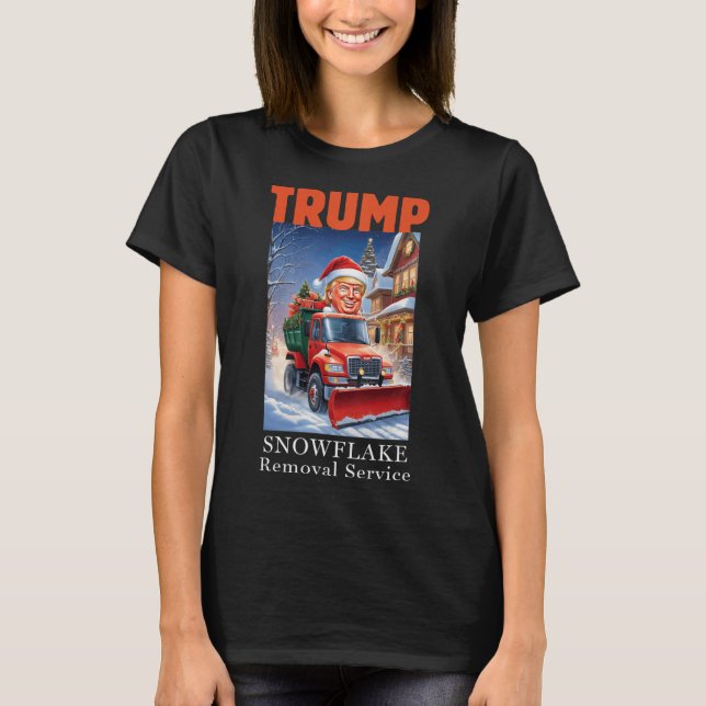 Donald Trump Christmas Funny Snowflake Removal  T-Shirt (Front)