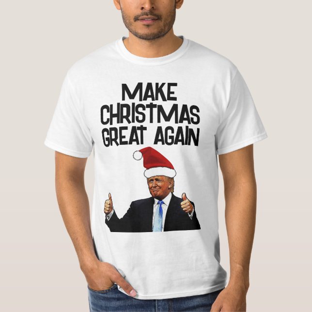 DONALD TRUMP CHRISTMAS GREAT AGAIN T-SHIRTS (Front)