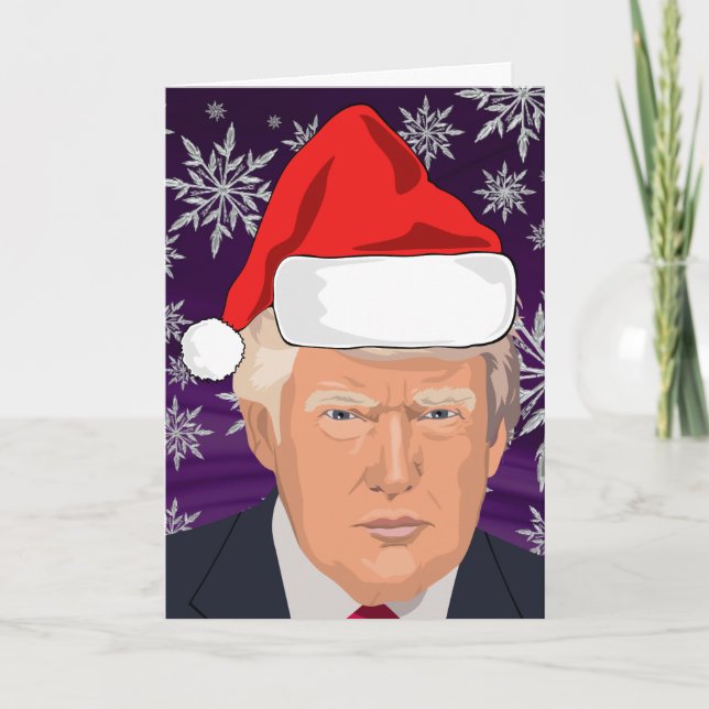 DONALD TRUMP CHRISTMAS GREETING CARD (Front)