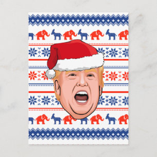 DONALD TRUMP Christmas Postcard