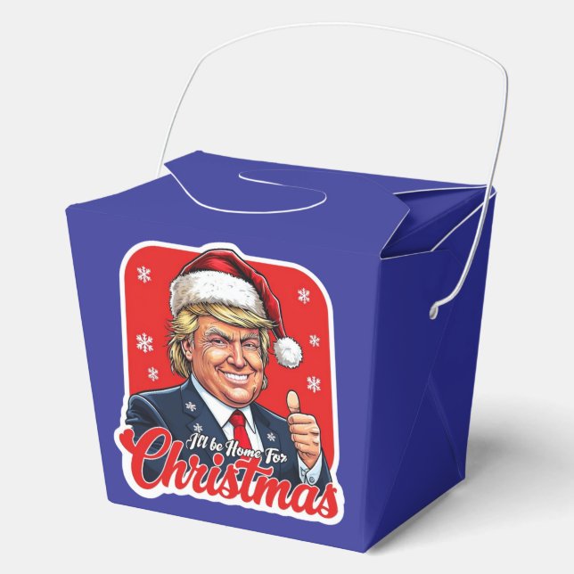 Donald Trump Christmas Santa Claus Art Favour Box (Front)