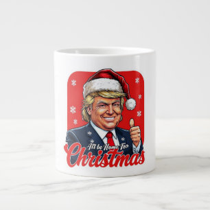 Donald Trump Christmas Santa Claus Art Large Coffee Mug