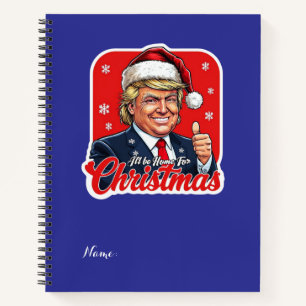 Donald Trump Christmas Santa Claus Art Notebook