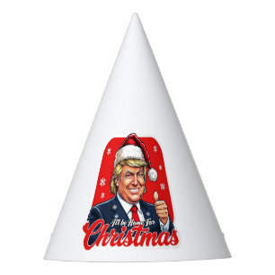 Donald Trump Christmas Santa Claus Art Party Hat