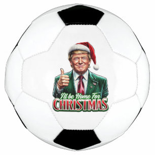 Donald Trump Christmas Santa Hat Thumbs Up Football