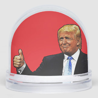 DONALD TRUMP CHRISTMAS SNOW GLOBE