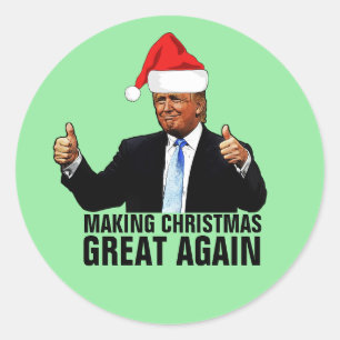 DONALD TRUMP CHRISTMAS STICKERS