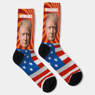 DONALD TRUMP CHRISTMAS WINNING SOCKS