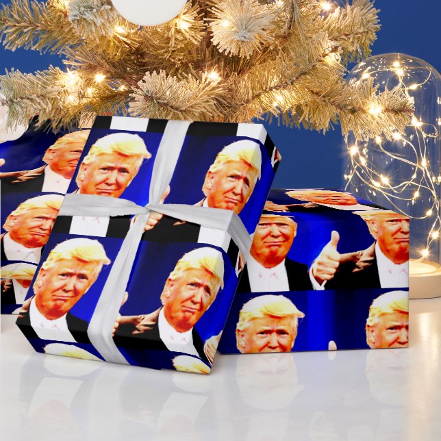  DONALD TRUMP CHRISTMAS Wrapping Paper (Holidays)