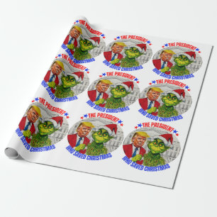 DONALD TRUMP-CHRISTMAS WRAPPING PAPER