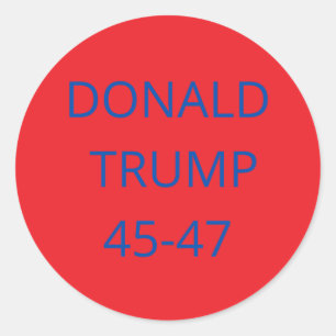 Donald Trump Classic Round Sticker