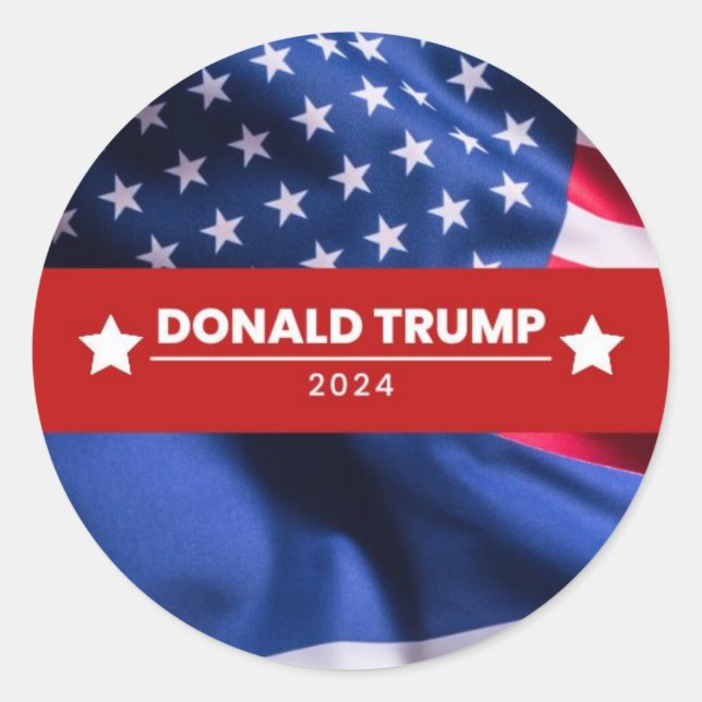 Donald Trump Classic Round Sticker (Front)