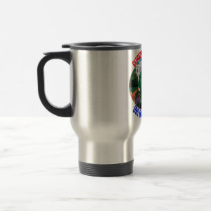 DONALD TRUMP-CLEANING UP AMERICA ONE BAG AT A TIME TRAVEL MUG
