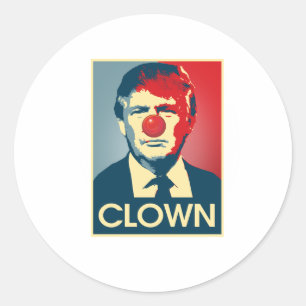 Donald Trump CLOWN -- Anti-Trump 2016 - Classic Round Sticker