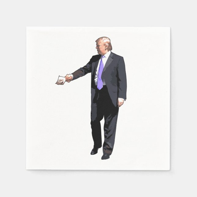 Donald Trump Cocktail Napkins (Front)