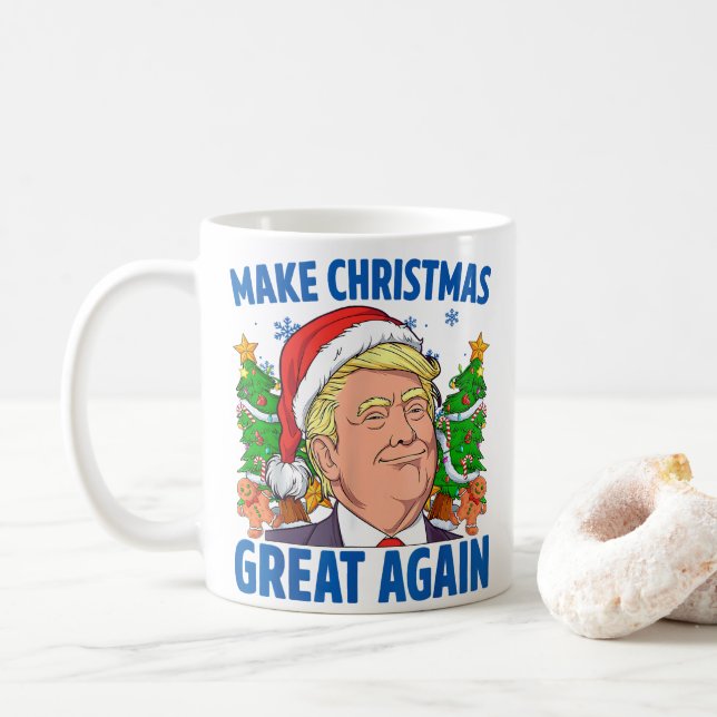 Donald Trump Coffee Mug (With Donut)