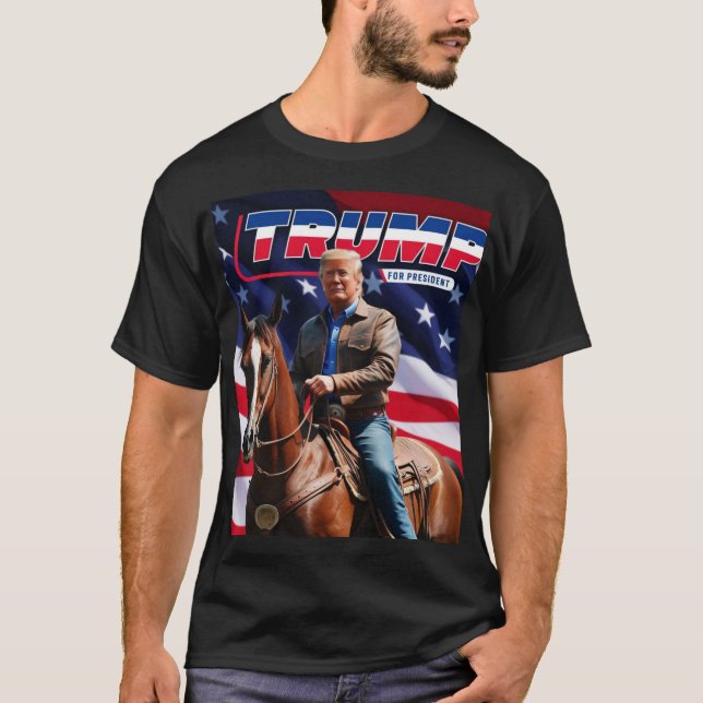Donald Trump Cowboy 2024 T-Shirt (Front)