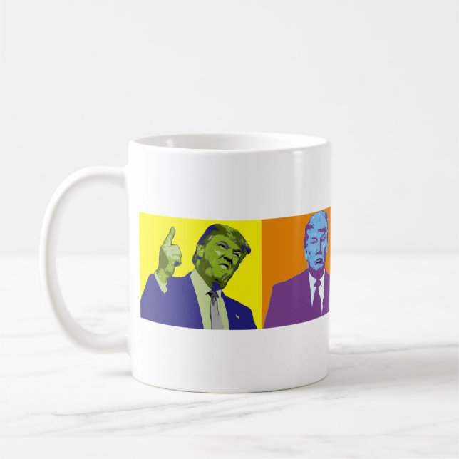 Donald Trump Crazy Faces Mug (Left)