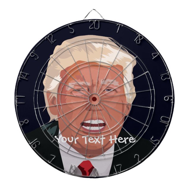 Donald Trump Custom Metal Cage Dartboard (Front)