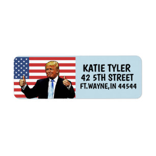 DONALD TRUMP Custom Return Address Labels