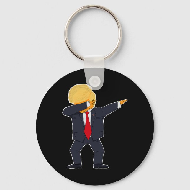 Donald Trump Dab  Key Ring (Front)