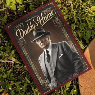 Donald Trump Daddy's Home Funny Christmas MAGA Postcard