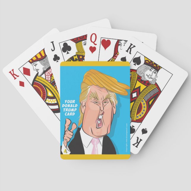 Donald Trump Donald cartoon playing cards (Back)