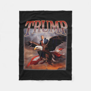 Donald Trump Eagle Usa President 2024 Take America Fleece Blanket