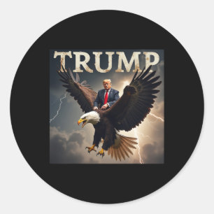 Donald Trump Eagle Usa President America Classic Round Sticker