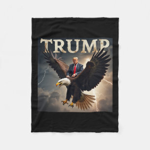 Donald Trump Eagle Usa President America  Fleece Blanket