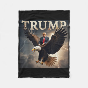 Donald Trump Eagle Usa President America Fleece Blanket