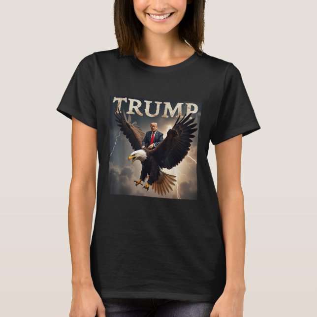 Donald Trump Eagle Usa President America  T-Shirt (Front)