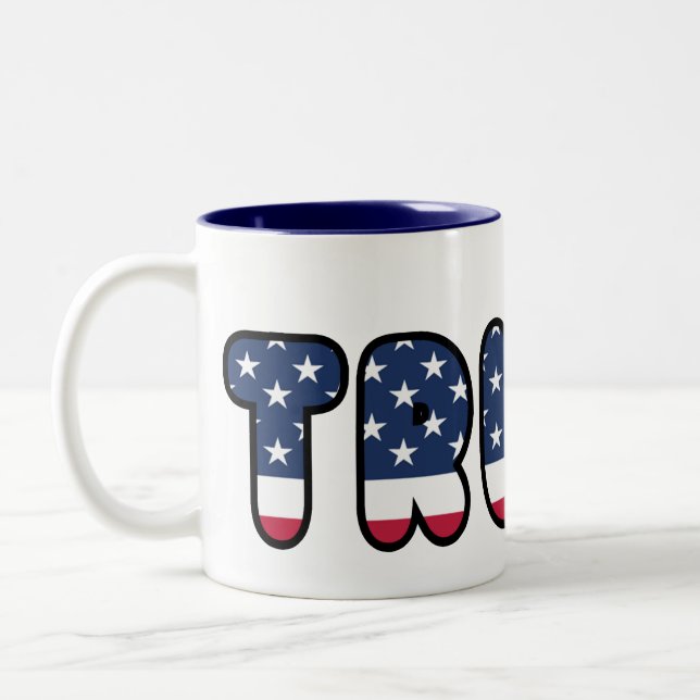 Donald Trump Election USA President 2016 Two-Tone Coffee Mug (Left)