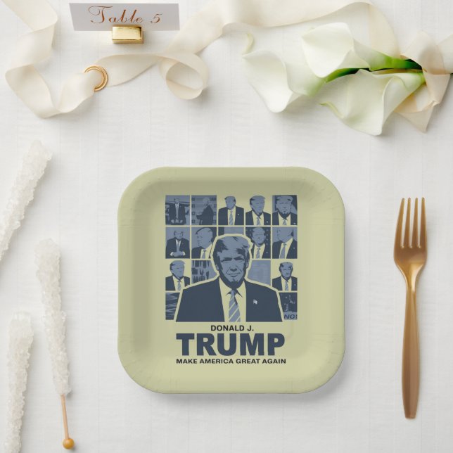 DONALD TRUMP ERA PAPER PLATE (Wedding)