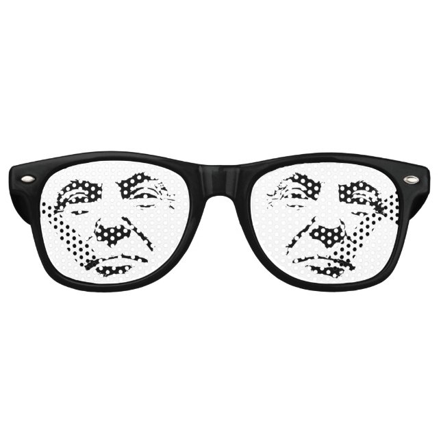 Donald Trump Face Retro Sunglasses (Front)