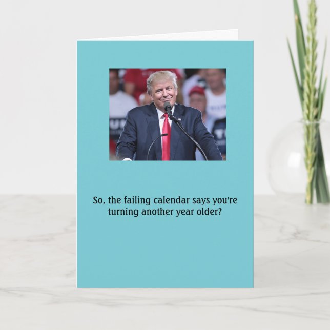 Donald Trump "Fake News" Birthday Card (Front)