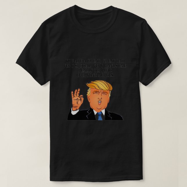 Donald Trump Father day best dad Essential T-Shirt (Design Front)
