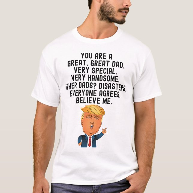 Donald Trump Father's Day Gift Christmas  T-Shirt (Front)