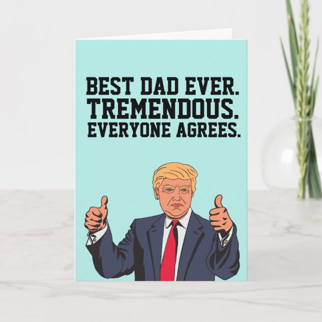 DONALD TRUMP FATHER'S DAY GREETING CARDS (Front)