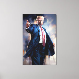 Donald Trump FFFA [Famous Figures Fine Art] Canvas Print