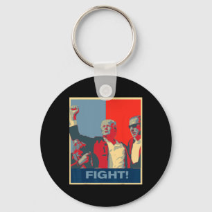 Donald Trump Fight Artwork Stand Strong Usa  Key Ring