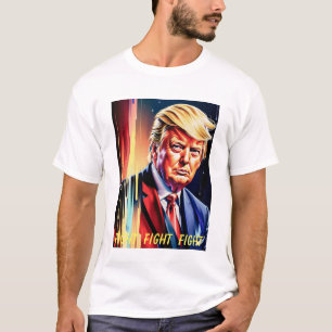 DONALD TRUMP FIGHT, FIGHT, FIGHT FUTURISTIC Shirt