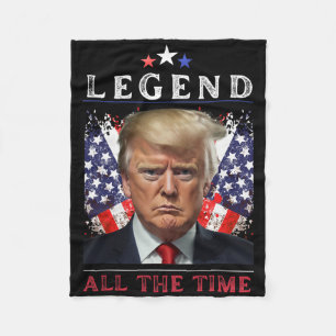 Donald Trump Fight Inauguration Day 2025 Legend Wh Fleece Blanket
